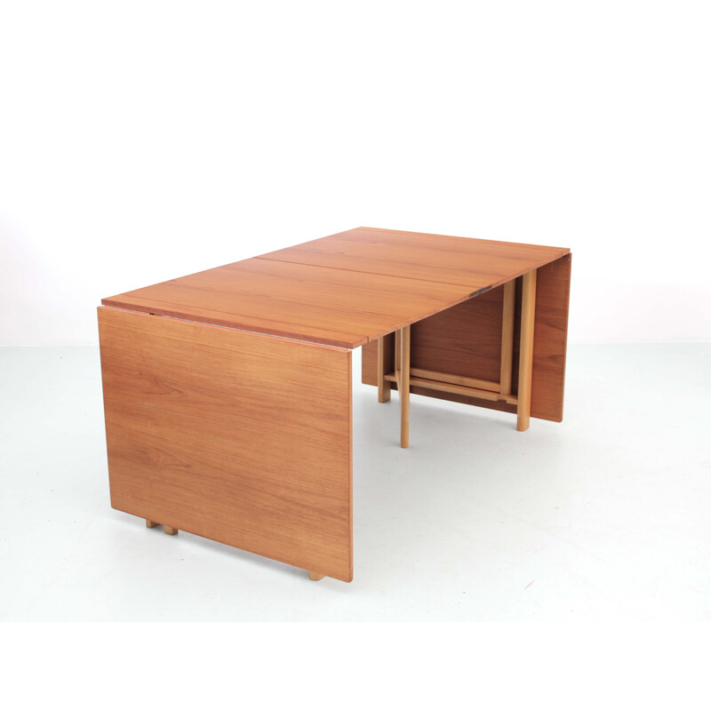 Scandinavian vintage table Maria model in teak by Bruno Mathsson, 1960