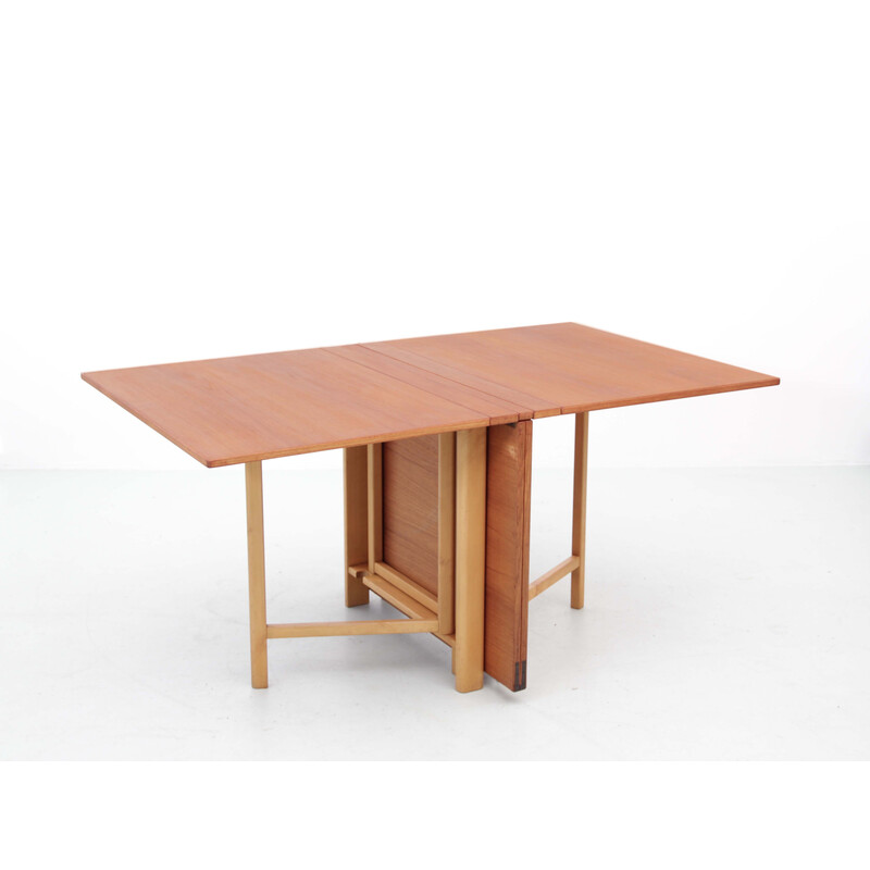 Scandinavian vintage table Maria model in teak by Bruno Mathsson, 1960