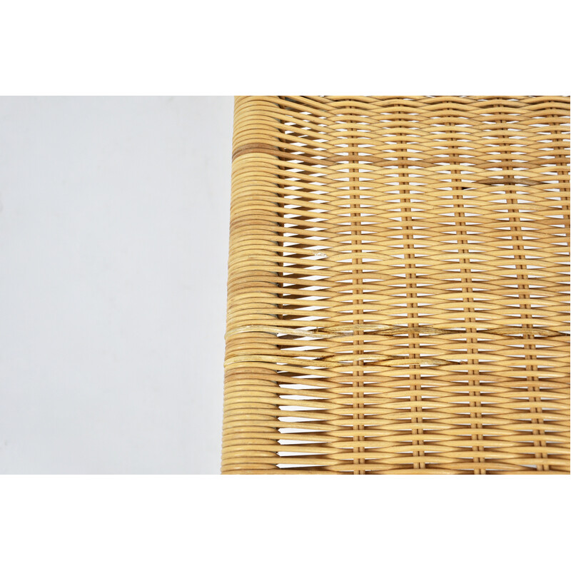 Cadeira Vintage P3s rattan lounge por Tito Agnoli, 1960