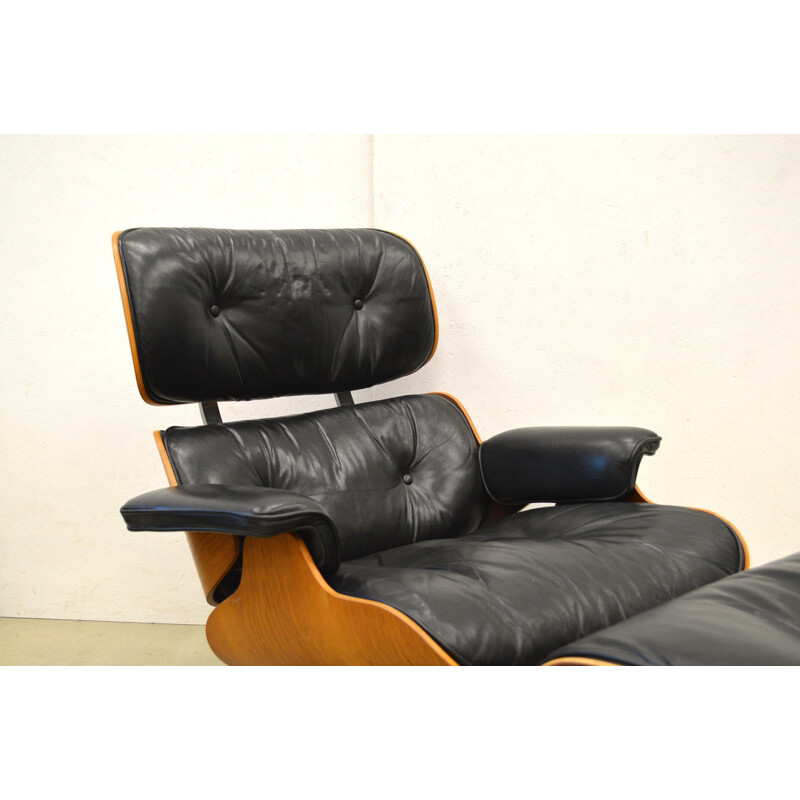 Rosewood Herman Miller Eames Lounge Chair & Ottoman, Eames - 1970s