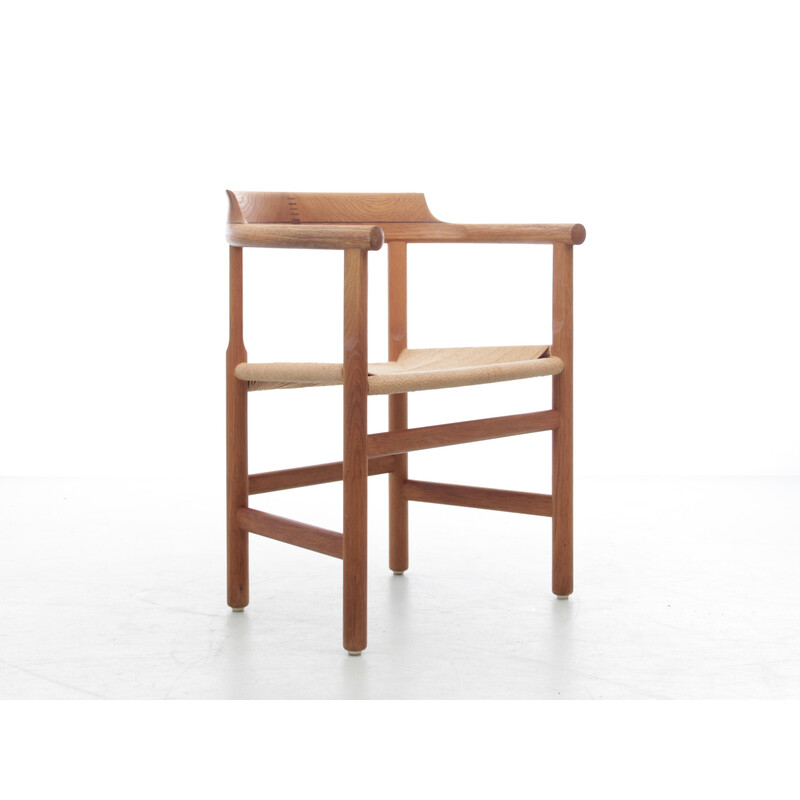 Poltrona scandinava vintage "Captain" di Hans Wegner per Pp Møbler, 1970