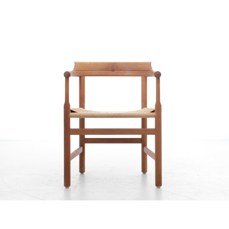 Poltrona scandinava vintage "Captain" di Hans Wegner per Pp Møbler, 1970