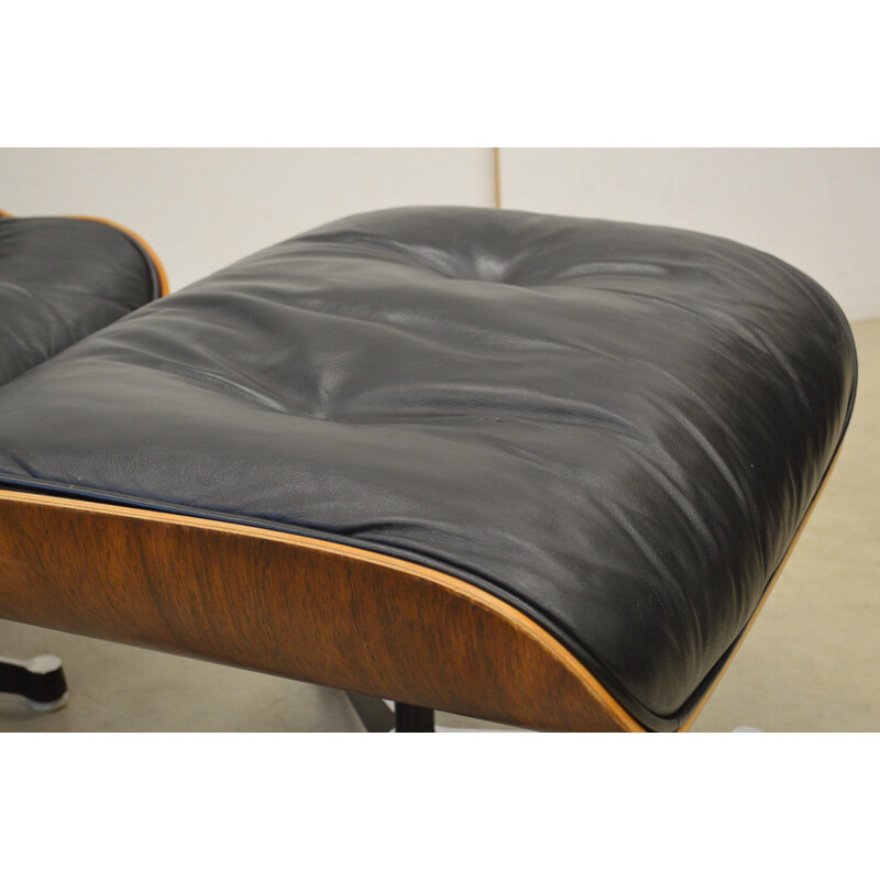 Rosewood Herman Miller Eames Lounge Chair & Ottoman, Eames - 1970s