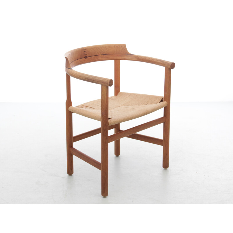 Poltrona scandinava vintage "Captain" di Hans Wegner per Pp Møbler, 1970