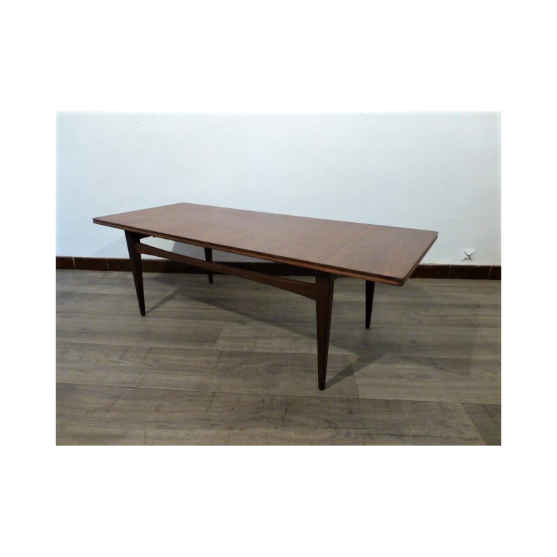 Scandinavian teak coffee table - 1970s