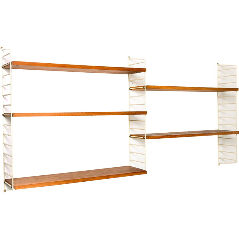 Teak string shelves, Nisse Strinning - 1950s