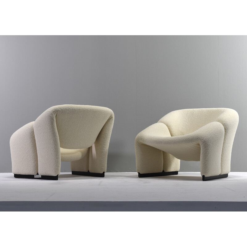 Pair of vintage 1st Edition F580 Groovy armchairs by Pierre Paulin for Artifort, Netherlands 1966