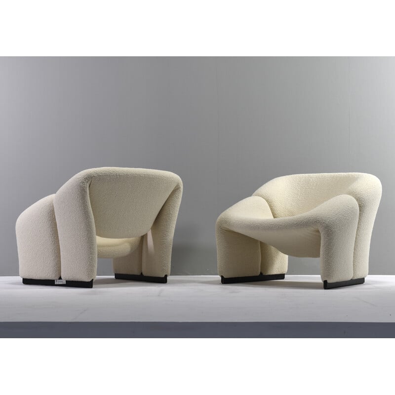 Pair of vintage 1st Edition F580 Groovy armchairs by Pierre Paulin for Artifort, Netherlands 1966