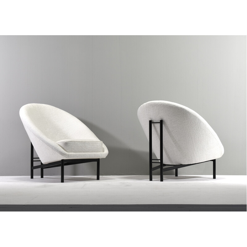Pair of vintage F115 armchairs by Theo Ruth for Artifort, Netherlands 1958