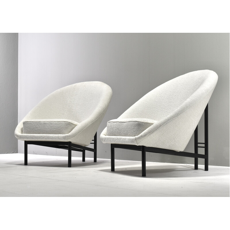 Pair of vintage F115 armchairs by Theo Ruth for Artifort, Netherlands 1958