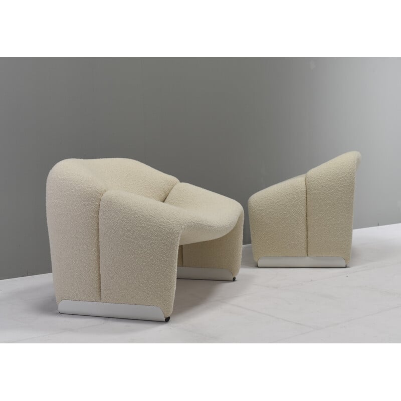 Pair of vintage F598 Groovy armchairs by Pierre Paulin for Artifort, Netherlands 1972