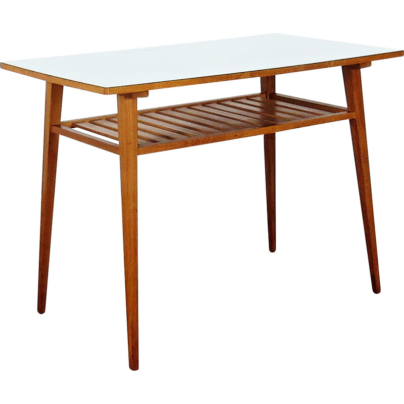 Vintage dining table with plastic top, 1958