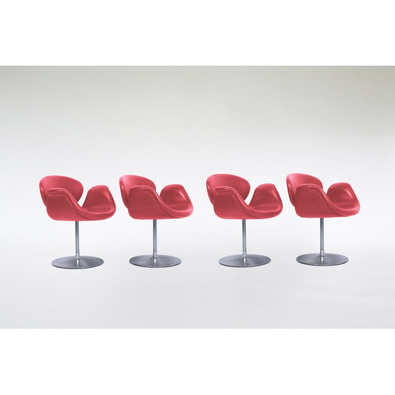 Set of 4 vintage Little Tulip armchairs by Pierre Paulin for Artifort, Netherlands 1980