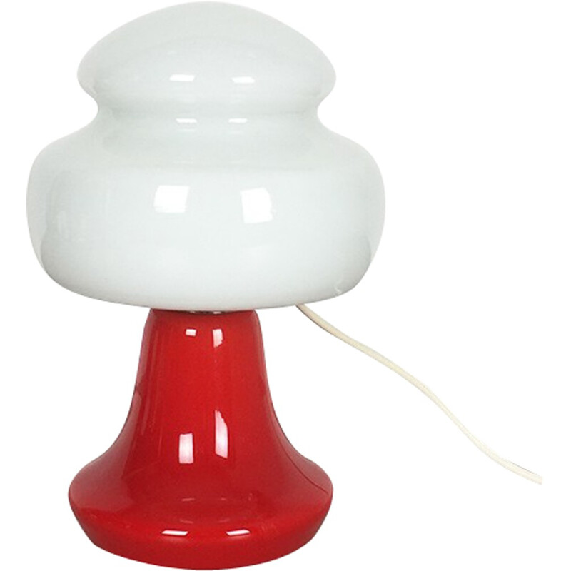 Lampe de bureau suédoise multicolore en verre - 1970