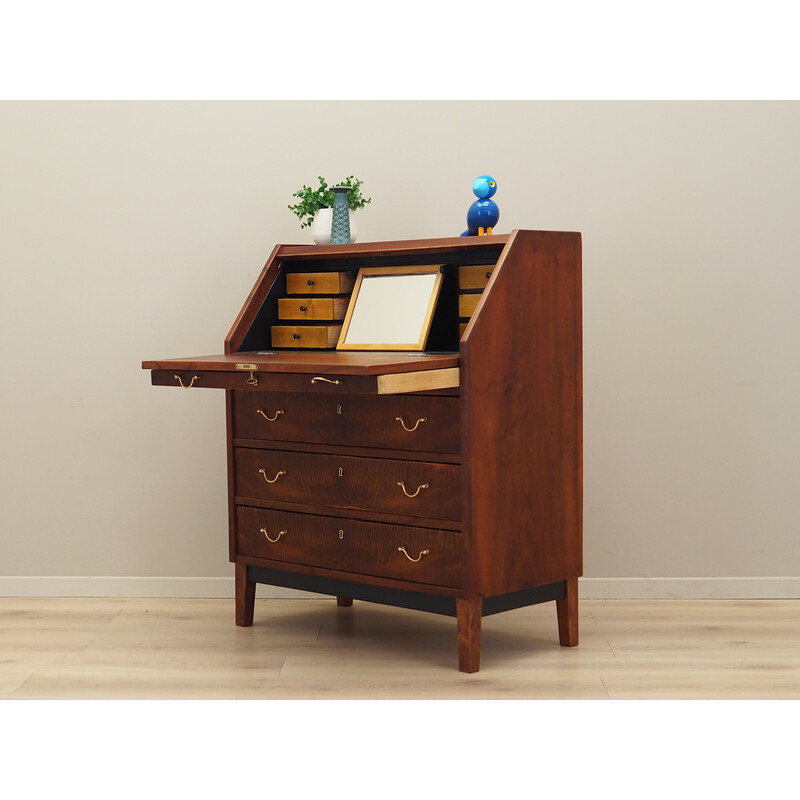 Vintage walnut secretary, Denmark 1960s