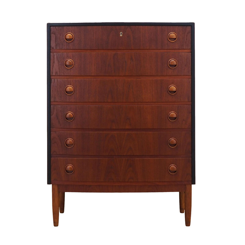 Vintage Danish teak chest of drawers by Kai Kristiansen for Feldballes Møbelfabrik, 1960s