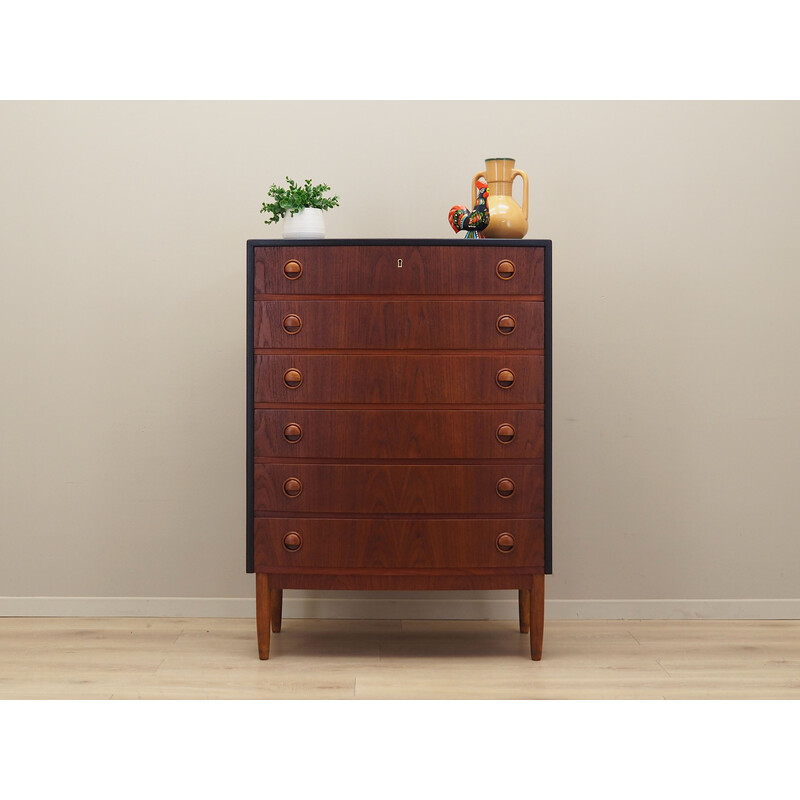 Vintage Danish teak chest of drawers by Kai Kristiansen for Feldballes Møbelfabrik, 1960s