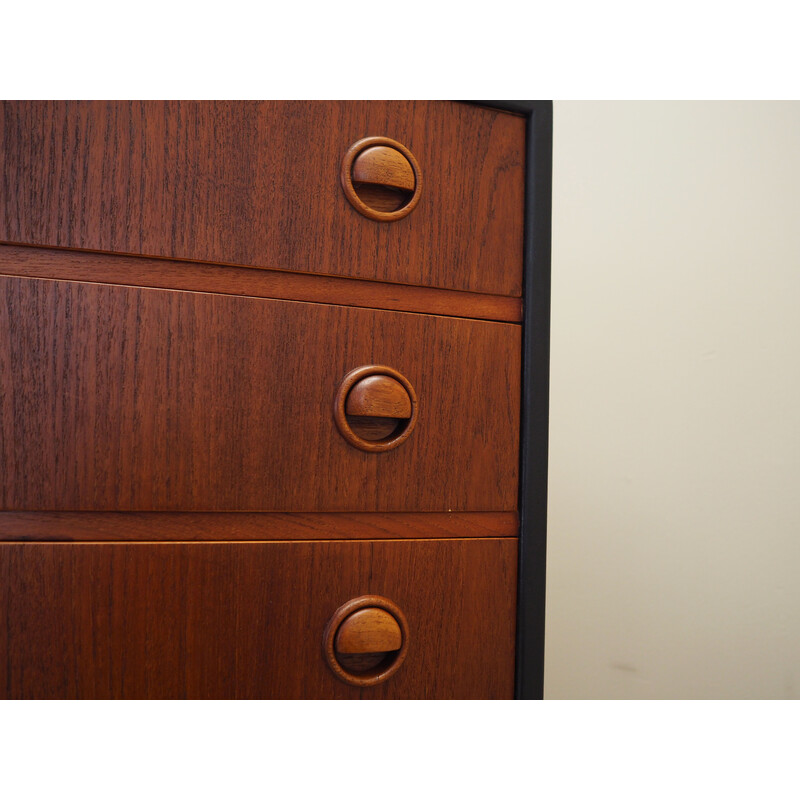 Vintage Danish teak chest of drawers by Kai Kristiansen for Feldballes Møbelfabrik, 1960s