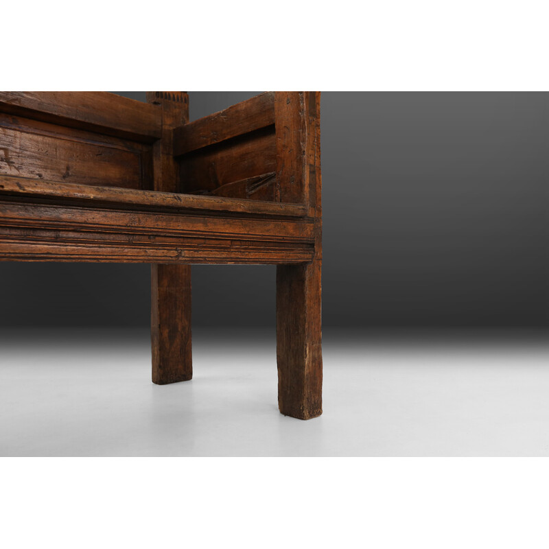 Panchina vintage in legno, Francia 1800