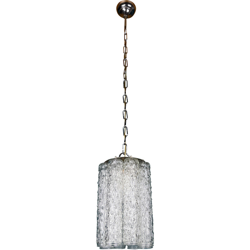 Vintage Murano glass chandelier by Toni Zuccheri for Venini & Co, Italy 1960s