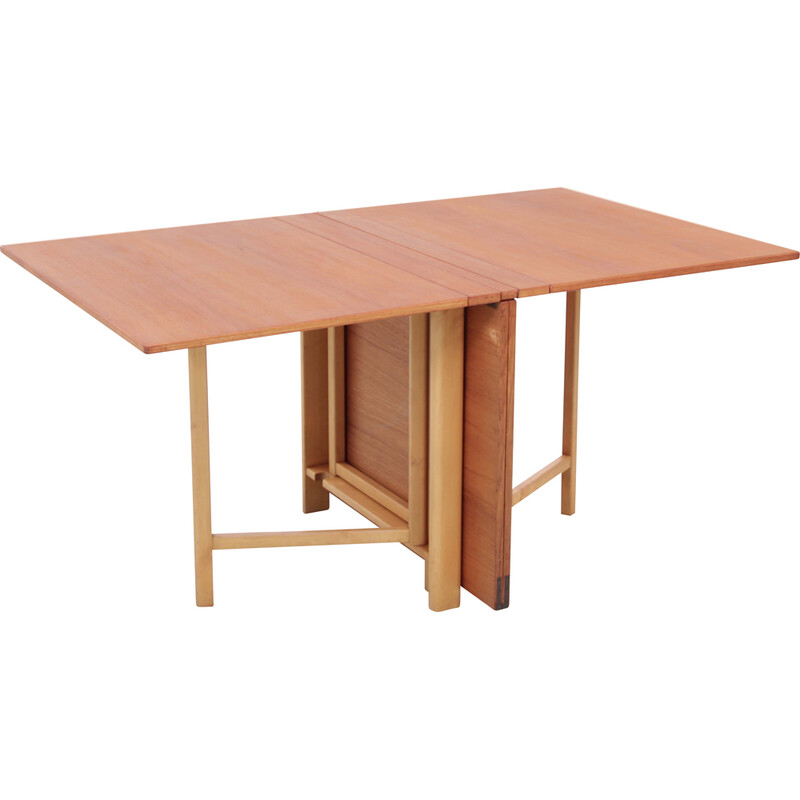 Scandinavian vintage table Maria model in teak by Bruno Mathsson, 1960