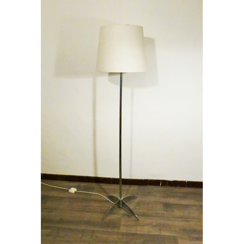 Chrome-plated vintage floor lamp - 1960s