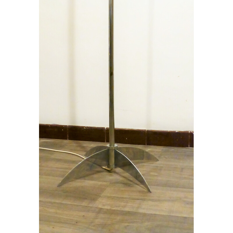 Chrome-plated vintage floor lamp - 1960s