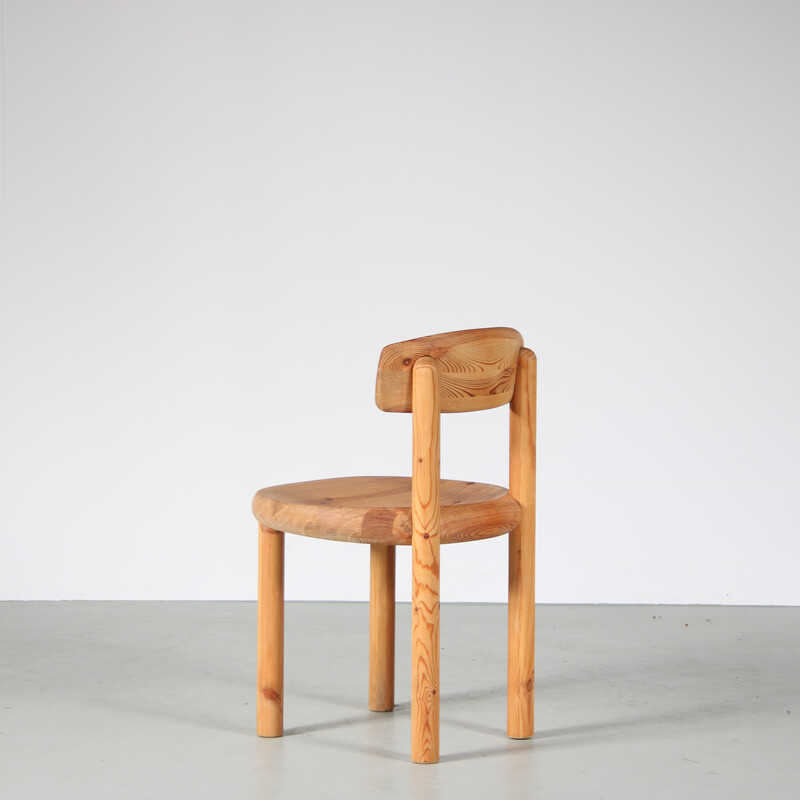 Paire de chaises vintage en bois de pin par Rainer Daumiller pour Hirtshals Sawmill, Danemark 1970