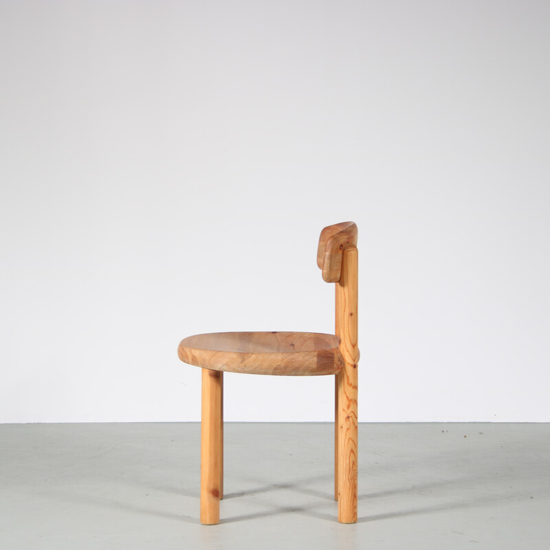Pair of vintage pinewood chairs by Rainer Daumiller for Hirtshals Sawmill, Denmark 1970s