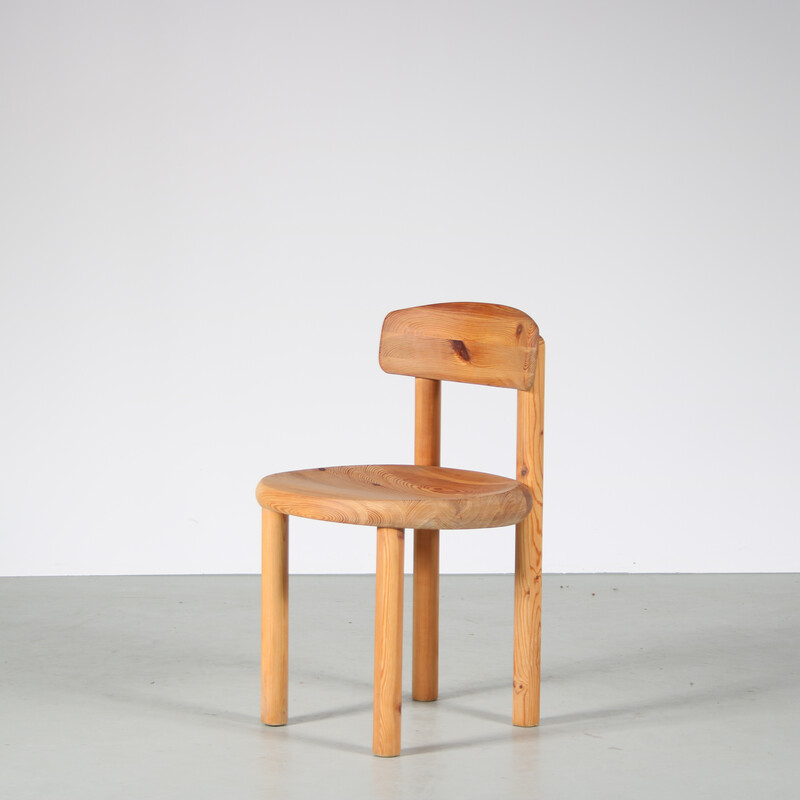 Paire de chaises vintage en bois de pin par Rainer Daumiller pour Hirtshals Sawmill, Danemark 1970