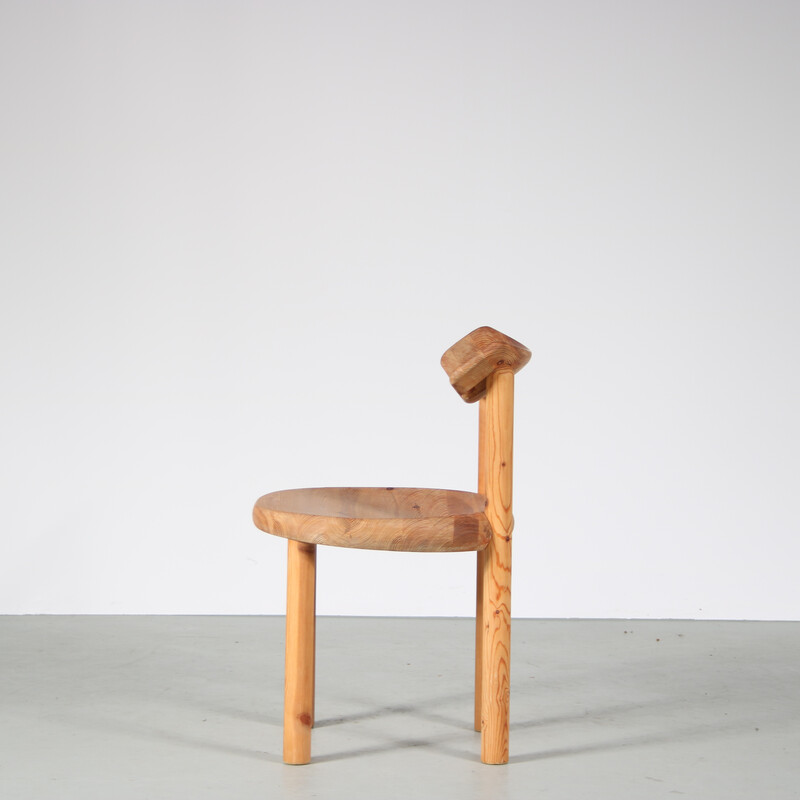 Pair of vintage pinewood chairs by Rainer Daumiller for Hirtshals Sawmill, Denmark 1970s