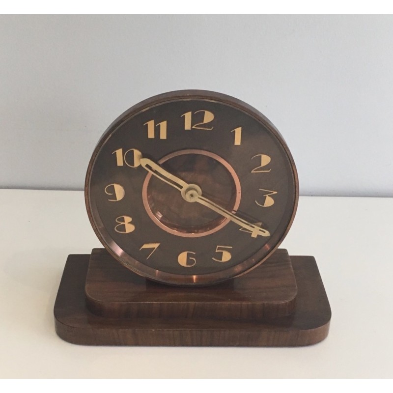 Vintage Art Deco table clock, France 1930s