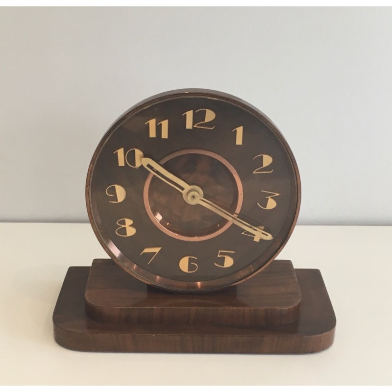 Horloge de table vintage Art Déco, France 1930