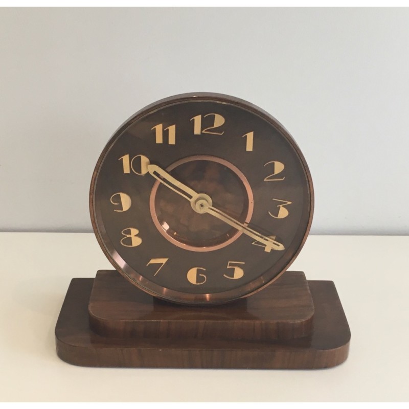 Vintage Art Deco table clock, France 1930s