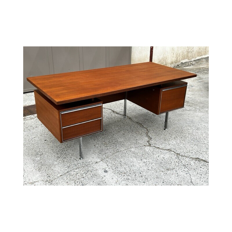 Mesa de teca Vintage de Alain Richard, 1960