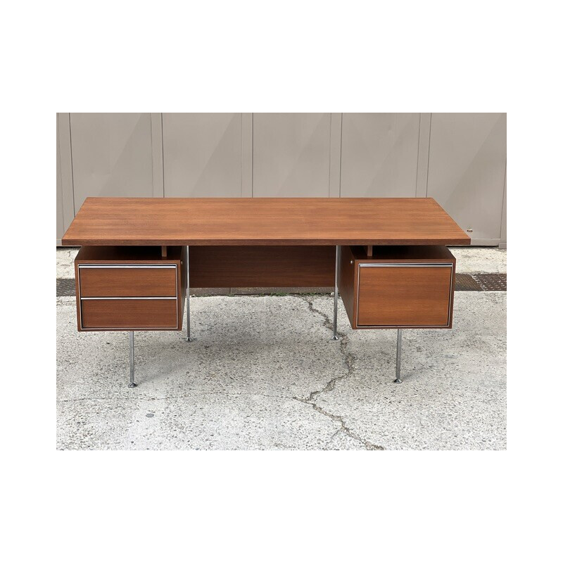 Vintage teak desk by Alain Richard, 1960