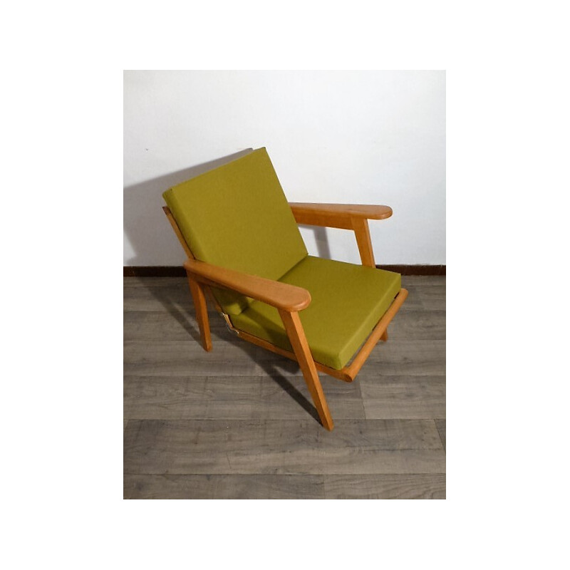 Outdoor reupholstered armchair - 1960s