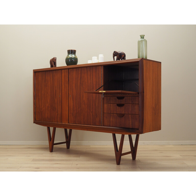 Vintage Danish teak highboard by Kurt Østervig, 1960s