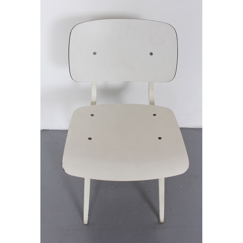 Chaise blanche "Revolt", Friso Kramer - 1960