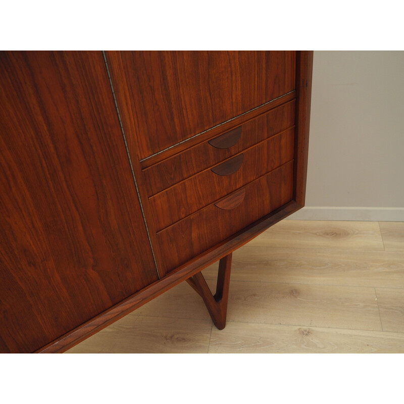 Altes dänisches Teakholz-Highboard von Kurt Østervig, 1960er Jahre