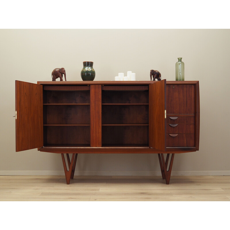 Vintage Danish teak highboard by Kurt Østervig, 1960s