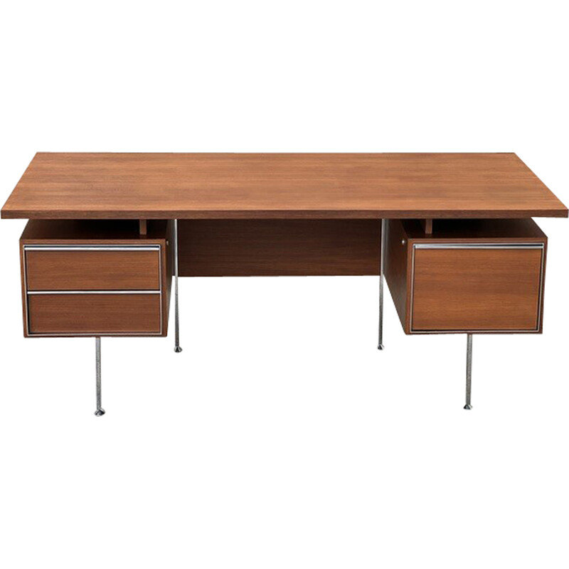 Vintage teakhouten bureau van Alain Richard, 1960