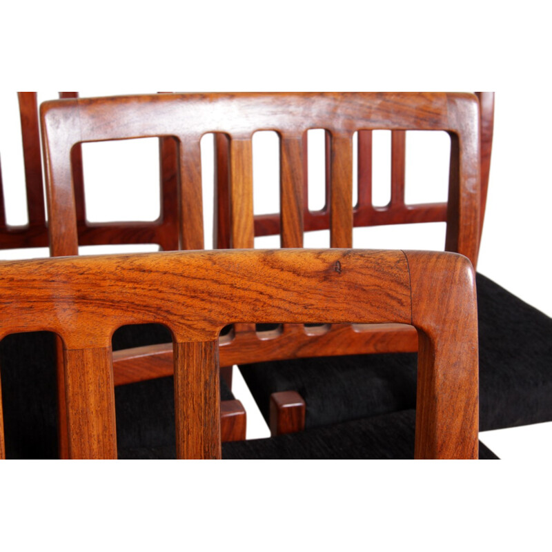 Mid Century rosewood set of 6 dining chairs, Nils Jonsson - 1960s