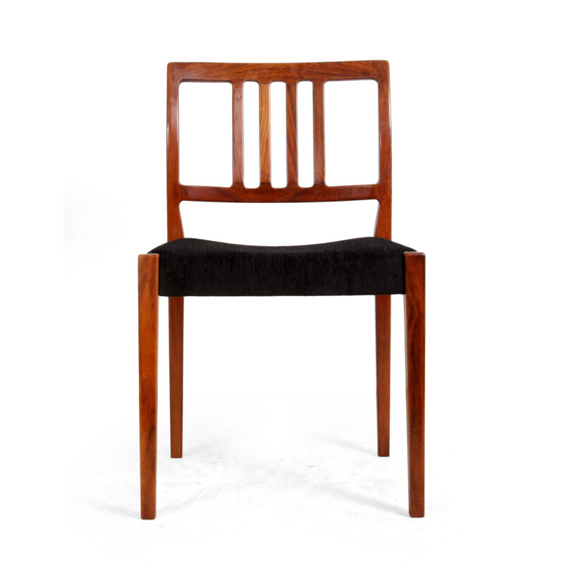 Suite de 6 chaises vintage en palissandre, Nils Jonsson - 1960