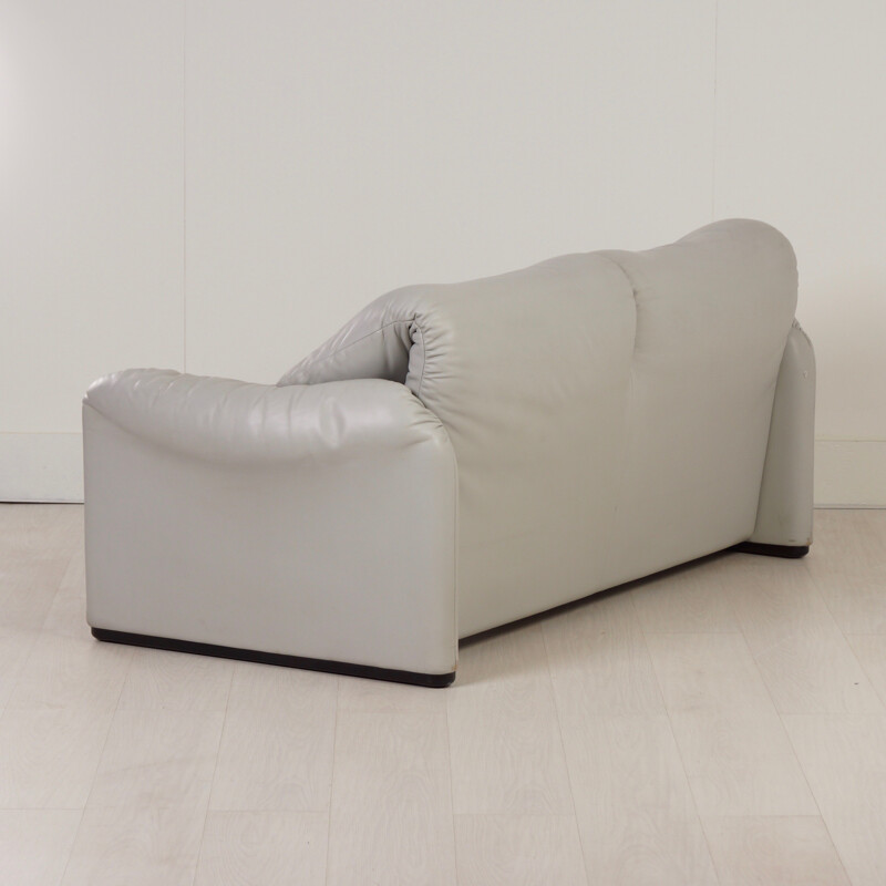 Leather Maralunga 2-Seater by Vico Magistretti for Cassina - 1970s
