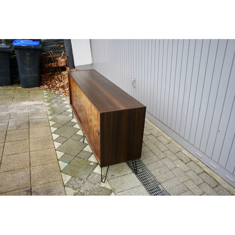 Vintage rosewood sideboard with sliding doors, 1960