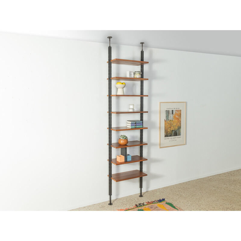 Vintage shelving system in walnut veneer by Richard Neutra, Switzerland 1960s