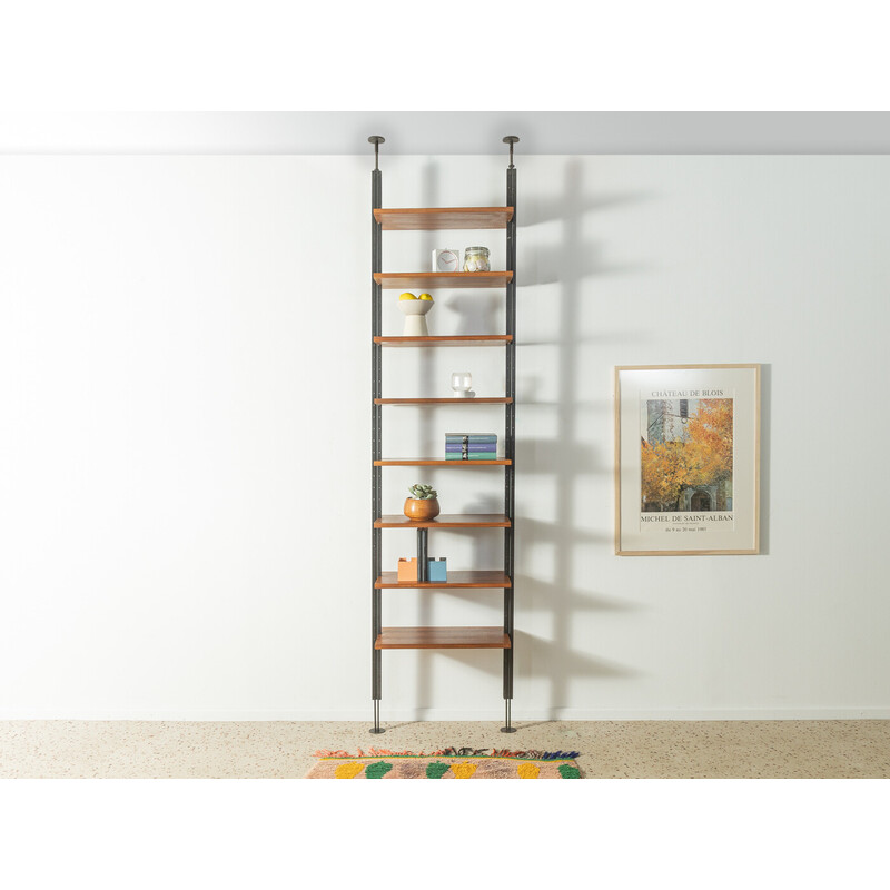 Vintage shelving system in walnut veneer by Richard Neutra, Switzerland 1960s