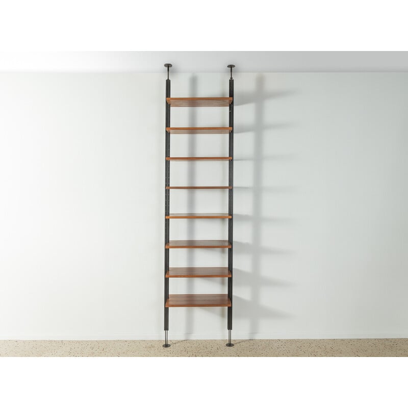 Vintage shelving system in walnut veneer by Richard Neutra, Switzerland 1960s