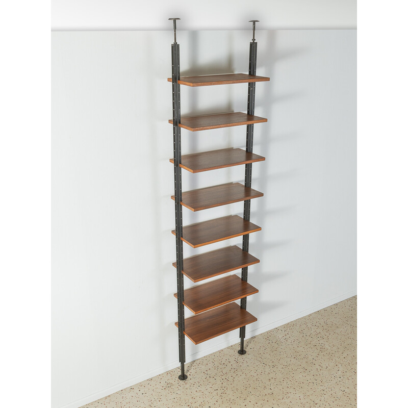 Vintage shelving system in walnut veneer by Richard Neutra, Switzerland 1960s